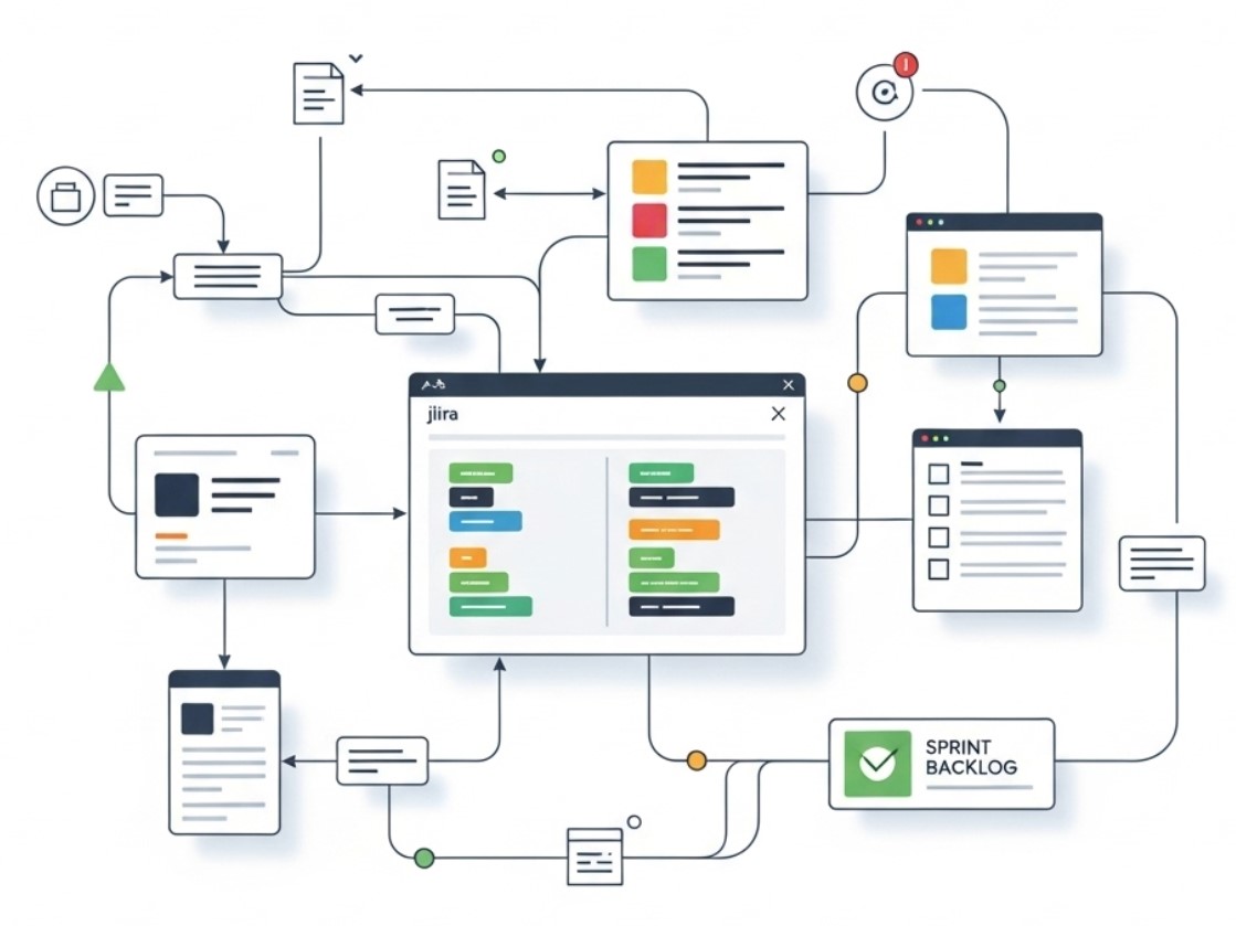 Diagrama de procesos para gestión y desarrollo de sistemas en empresas